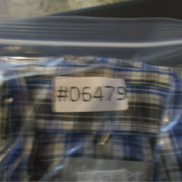 Wrangler Shirt Mens Medium Wrancher Blue Plaid Long Sleeve Pearl Snap - Picture 8 of 8